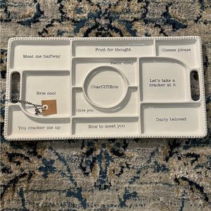Mud Pie Charcuterie Board - White - New w/ Tags